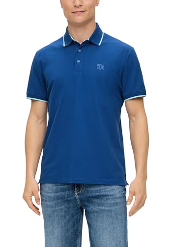 s.Oliver Herren 2141237 Polohemd, 5620 blau, S – Ansicht 1