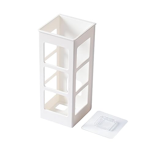 Wall Mounted Hair Straightener Holder, Hair Tool Organizer for Bathroom Hair Dryer Holder Hair Dryer Hanger Curling Iron Holder for Bathroom Bedroom (White)