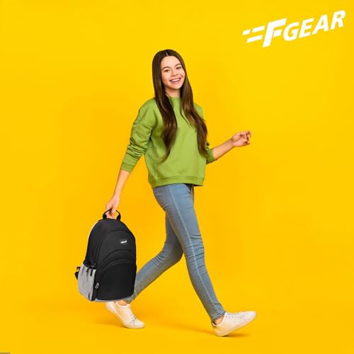 Image of F Gear Lume 14L Soft Backpack | Water Resistant Fabric, Lightweight Unisex Daypack with 1 Compartment & 1 Pocket | Perfect for College, Office, Travel & Everyday Use for Men & Women