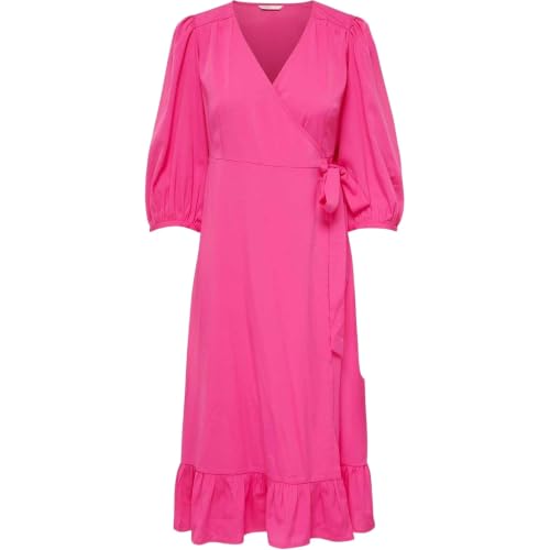 Only Robe midi pour Femme, Fuchsia/Violet, L