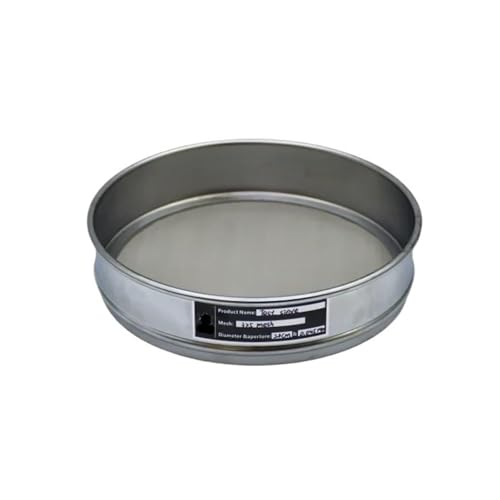 Tamiz de acero inoxidable malla 325 para pruebas de laboratorio, 20cm 2
