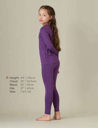 LAPASA Girls Thermal Underwear Set Fleece Lined Long John Base Layer Top & Bottom Ski Winter Extreme Cold Warm G033