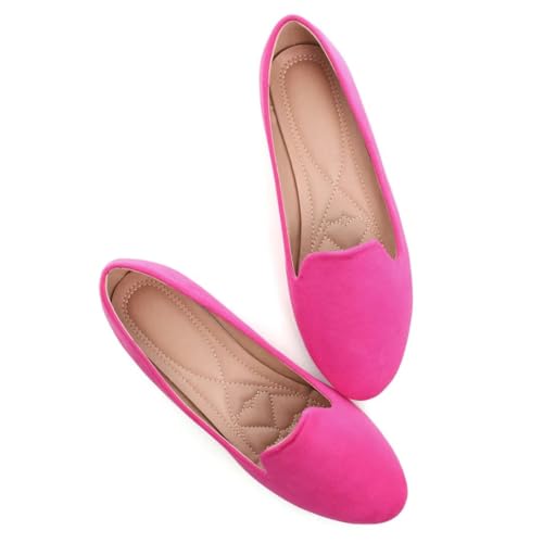 Stunner Women's Flats Classic Candy Colored Cute Slip On Ballet Shoes Soft Solid Dress Flat Shoes2