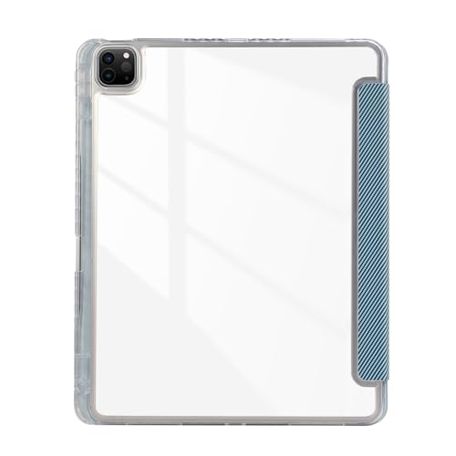 Étui iPad Pro 12.9 bleu avec porte-crayon et coque de protection - 2