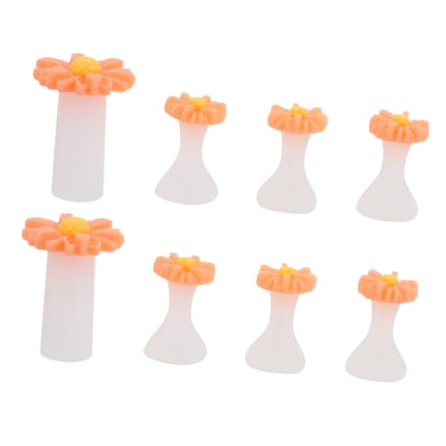 VICASKY Foot Toe Separators Silicone Toe Spacers Pedicure Nail Art Tools Daisy Flower Toe Spreader Pack (4)