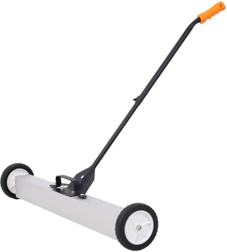 Dawn 36" Rolling Magnetic Pick-Up Sweeper, Heavy Duty Push-Type with Release, for Nails Needles Screws Collection,30 Pound Capacity