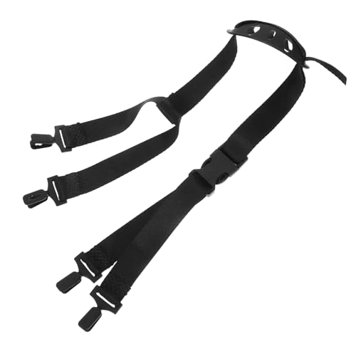 SOESFOUFU Hard Hat Accessories Universal Chin Strap Adjustable Helmet Chin Strap Helmet Cupped Chin Strap Helmet Hat Chin Strap Chin Cup Strap Baseball Helmet Chin Strap Plastic Black