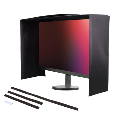 Protector solar y visera antideslumbrante para monitor de ordenador de 17 a 27 pulgadas