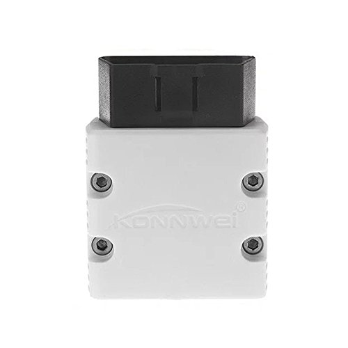 KONNWEI KW902 Mini ELM327 Bluetooth inalámbrico OBD-II OBD2 Herramientas de diagnóstico automático de diagnóstico de coche compatibles con Android y Windows PC (blanco)