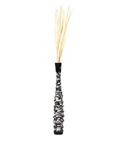 Image of Leewadee Large Floor Vase 26 inches Mango Wood for Pampas Grass, Dried Flowers