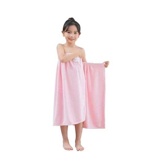 Mädchen Saunakleider Kinder Weicher Saunarock Niedliches Cartoon Tier Badetuch mit Klettverschluss Verstellbares Badehandtuch Saugfähig Bademantel Hautfreundlich Saunatuch Panda, Kaninchen, Frosch