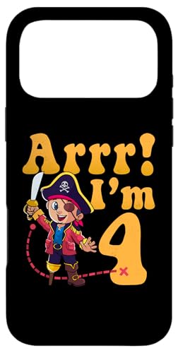 LbY 4th Pirate Birthday Party Arrr I'm 4 X}zP[X iPhone 17 Pro Max p