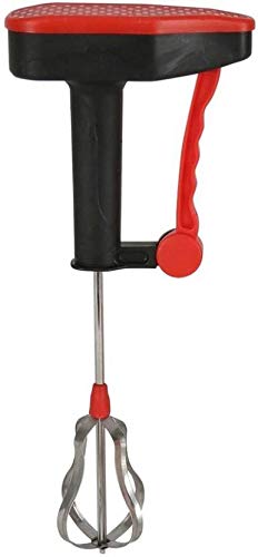 Whitecloud TRANSFORMING HOMES Easy Grip Stainless Steel Power Free Blander B 201-40 (Red) 12x4.50x30.5 cm