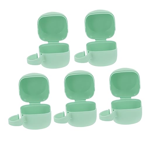 ibasenice Pacifier Organizer Case 5pcs Holder for Diaper Bag Portable Pacifier Storage Case Newborn Bibs