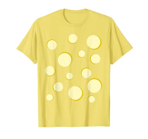 Swiss Cheese Costume Funny Easy Cheese Halloween Costume T-Shirt