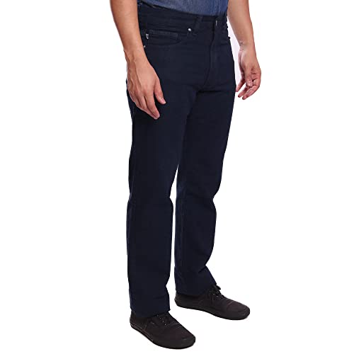Calça Jeans R7Jeans Masculina Modelo Tradicional Cintura Alta 100% Algodão (40, Azul Marinho)