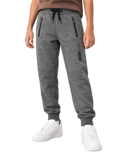 Image of Alan Jones Clothing Boys Solid Joggers Trackpant | Ribbed Hem & Waist | Drawstring Closure | Sizes 5-16 Years | Heavy GSM Fabric
