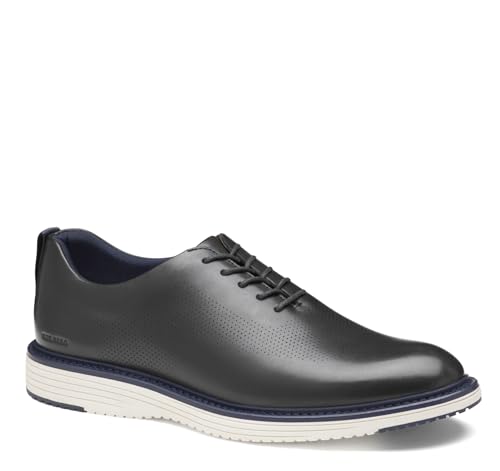 Johnston & Murphy Men's Upton One-Piece Perfed Plain Toe Dress Casual Lace-Up Shoe