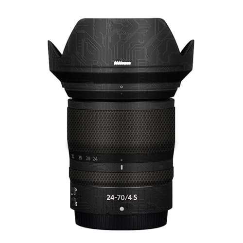 Mebont �J�����A�N�Z�T���[ Nikon Z 24-70mm f/4 S�Ή� �����Y�ɓK������ی쑕���X�e�b�J�[�ŁA�ώC�����A�ϖ��Ր�������������Y�X�L���ی�t�B�����A����(Circuit Black)