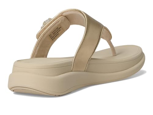 Image of FitFlop F-Mode Go Beadie-Button Adj. Flatform Toe /Post Sandals