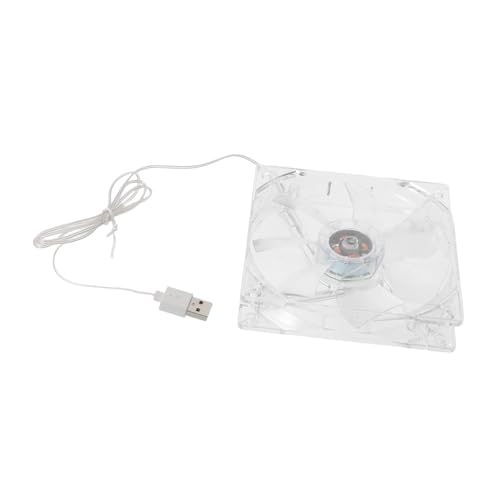 ibasenice Ventilador de Refrigeración USB para Jaulas Pequeñas Ventilador Portátil y Silencioso para Mascotas Pequeñas como Hámsteres Ardillas y Perros Sistema de Ventilación de Plástico