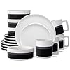 Elevate Your Dining: Buy the Noritake ColorStax Stripe 16-Piece Porcelain Set for 4 – Noritake