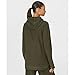Sweaty Betty Women's Escape Luxe Fleece Long Sleeve Hoody Sweatshirt Hooded Sweatshirt, Nori Green, Medium