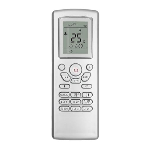 Télécommande de climatiseur YT1F avec écran LCD clair et boutons de commande complets