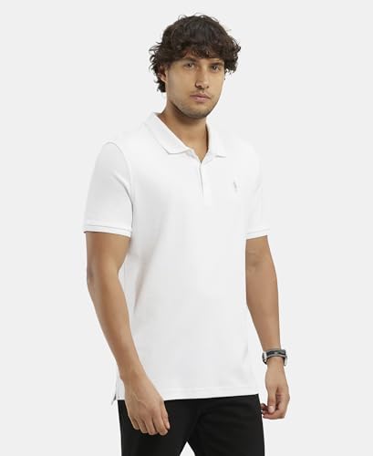 Image of Jockey 3912 Men Super Combed Cotton Rich Solid Half Sleeve Polo T-Shirt