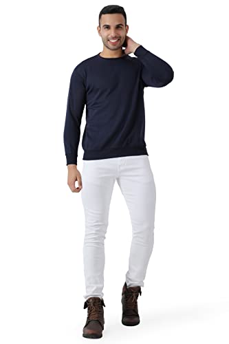 Image of MALENO Men Stylish Full Sleeves Red & Yellow Sweat Shirt