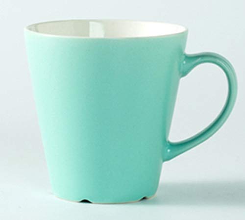 Taza de café grande ASDF de cerámica con diseño personalizado multicolor