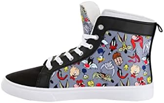 Ground Up Mens Looney Tunes Canvas Shoes - 11 Black | Image 6