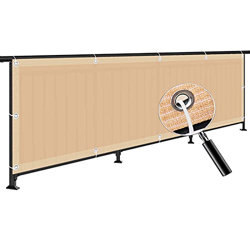 ALBN Pantallas Protectoras de privacidad para Balcones Parasol para Vallas de Red para Exteriores HDPE Resistente a la Intemperie Resistente a los Rayos UV con Ojales para la Pared de la Yarda Jard
