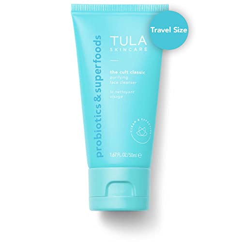 Tula Skin Care The Cult Classic Purifying Face Cleanser (Travel-Size) | Gentle And Effective Face Wash, Makeup Remover, Nourishing And Hydrating | 1.7 Oz. #TOP1