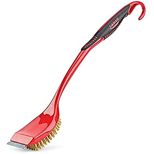 Libman 568 Long Handle BBQ Brush with Built-In Scraper