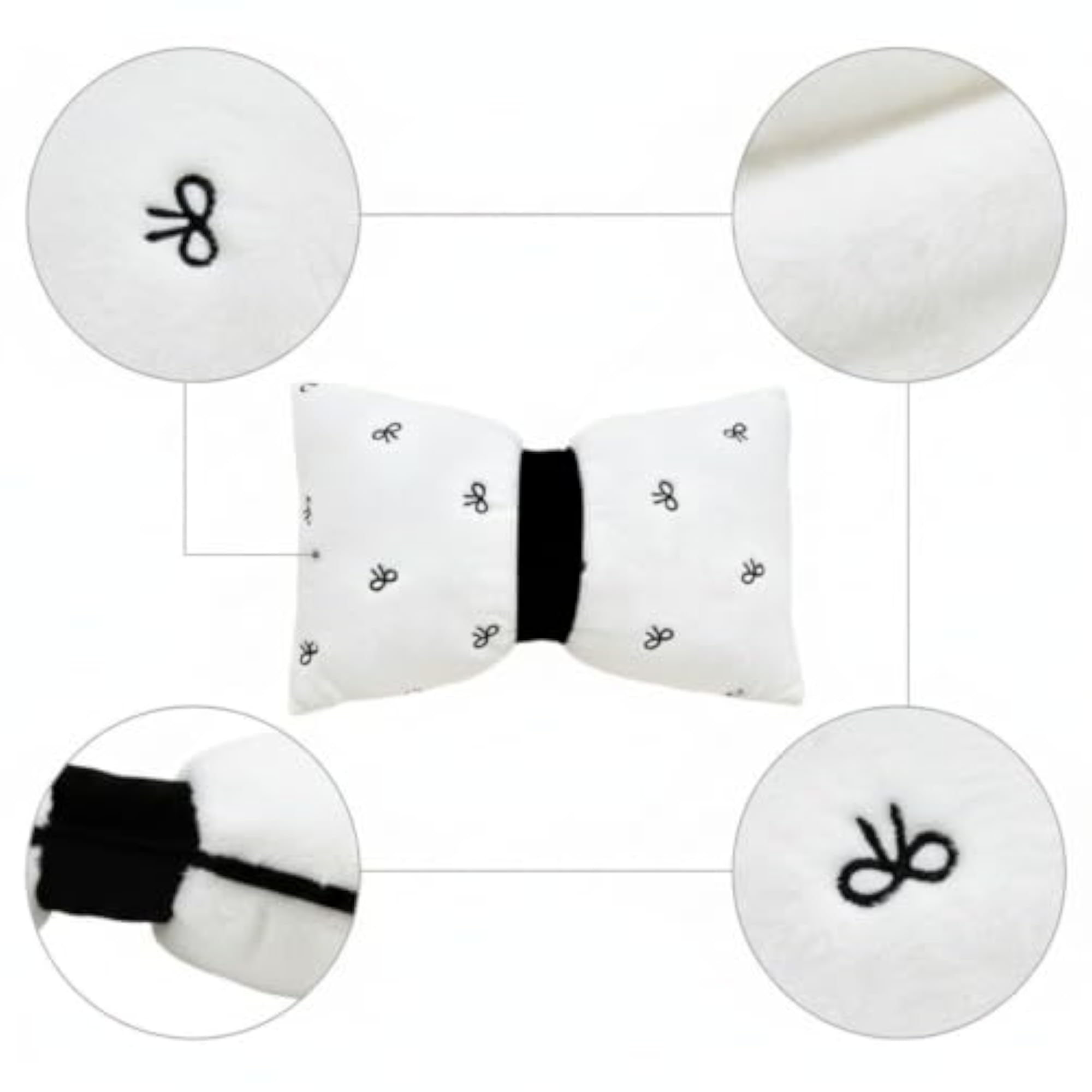 Decorative Bow-Shaped Cushion Cover for Sofa Decor