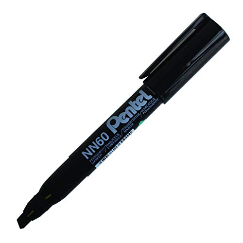 Pentel Marqueur Pointe biseautée Noir Nn60-a à encre indélébile