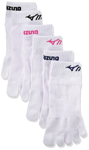 MIZUNO(ミズノ) レディース 5本指ソックス スニーカー丈 ワンポイント 3足組/6足組 スクール 高耐久設計 学校 制服 部活 スポーツ MIZUNO 449-490