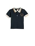 Koton Babyboy Polo T-Shirt Short Sleeve Striped Embroidered Detail Cotton