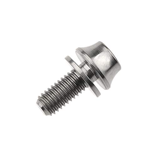 Image of Titanium M5x12mm with Washer Bicycle Water Bottle Cage Bolt 4 Pack