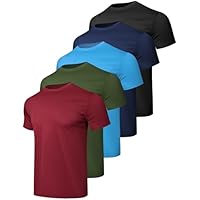 5-Pack Quick Dry Moisture Wicking Workout Shirts (Various) only .99: eDeal Info
