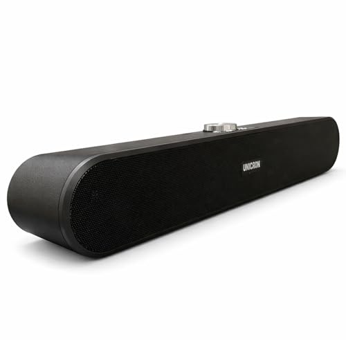 UNICRON Wireless Home TV Soundbar with Bluetooth |16W Premium Sound, 7 HRS Battery | Multiple Connectivity (Bluetooth/AUX/USB) | Sound Bar for TV,...