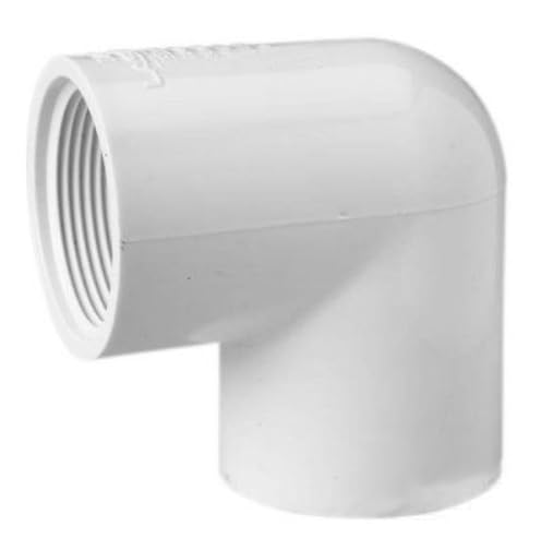 Inland Seas Dura Schedule 40 PVC Elbow 1" Slip x 1" Thread White