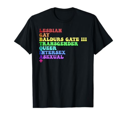 Lesbisch Schwul Baldurs Gate III Transgender Queer Intersex T-Shirt