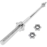 Barra Recta 180 cm – 25 mm – Empuñadura Estriada – Carga Máxima 150 kg – Acero de Alta Densidad – Incluye 2 Cierres de Rosca – Musculación y Halterofilia – Fitness Tech