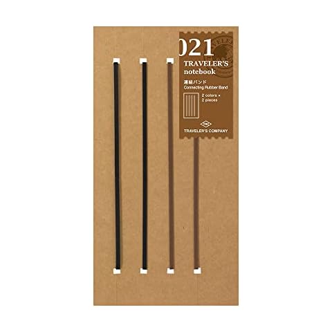 DESIGNPHIL 14333006 Traveler's Notebook, Refill, Interlocking Band, 2 Pack, Regular Size Cover