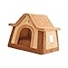Gralara Dog House Indoor Puppy Cave Removable Sofa Non Slip Bottom Portable Cozy Dog Kennel Cat Nest for Cats Puppy Small Dogs Kitten, M