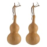 NUOBESTY 2pcs Natural Adornment Gourd Decorative Craft Desktop Tabletop Ornament (Style)