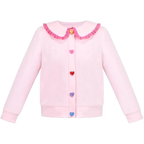 Sunny Fashion Girls Pink Long Sleeve Top Cover