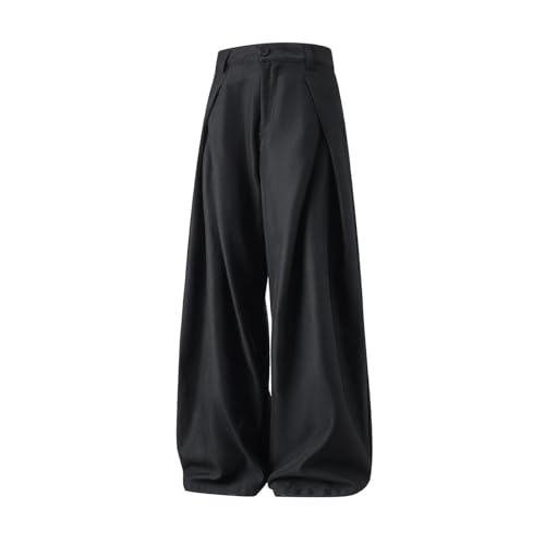 Pantalon hommes mince zippé uni style streetwear à taille élastique